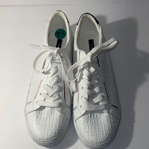 Tommy Hilfiger Tennis Sneakers White and Navy Size 7.5
